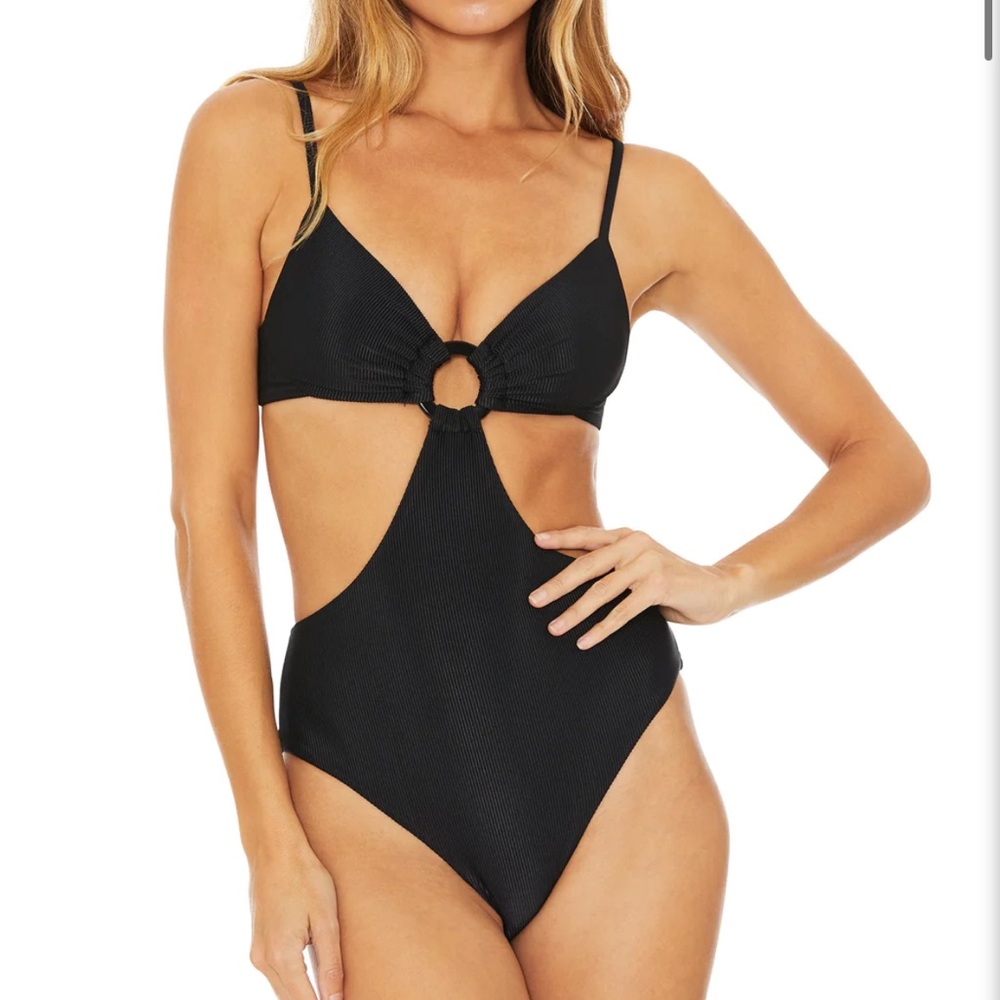 NWT Beach Riot Black One-Piece - L